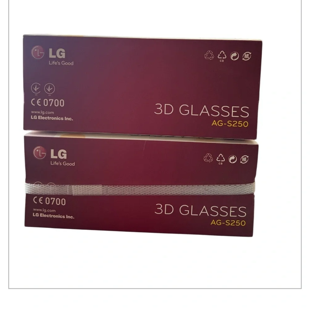 New Pair of LG AG-S250 3D Glasses/ only for LG 3D TV / Projector